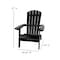 Flash Furniture Black All-Weather Folding Adirondack Chairs, PK 2 2-JJ-C14505-BLK-GG - alternate 7